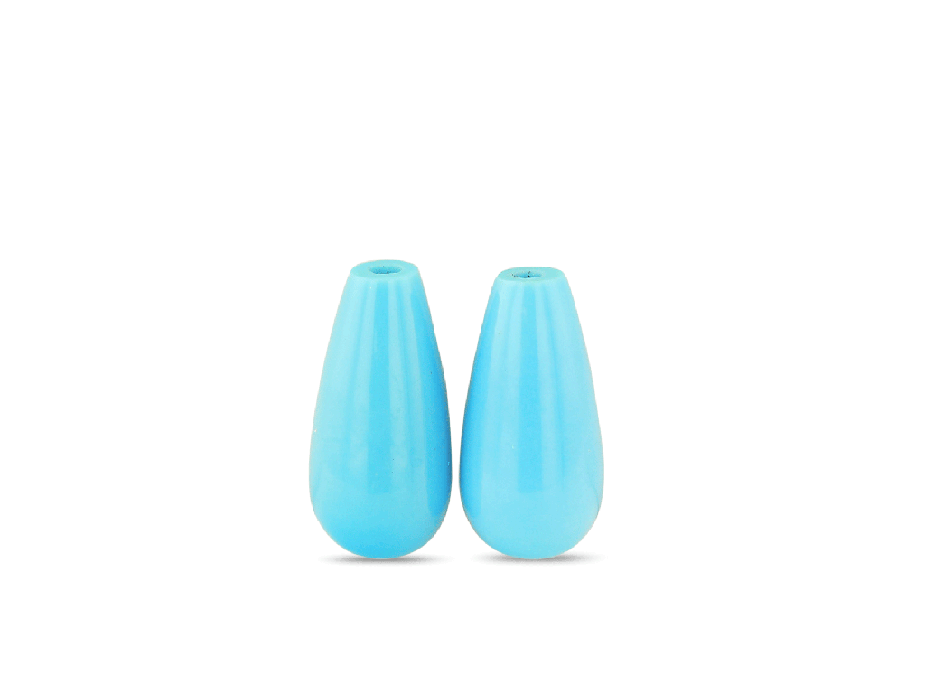 [TQBPD-1206] Turquoise Sleeping Beauty 12x6mm Polished Drop