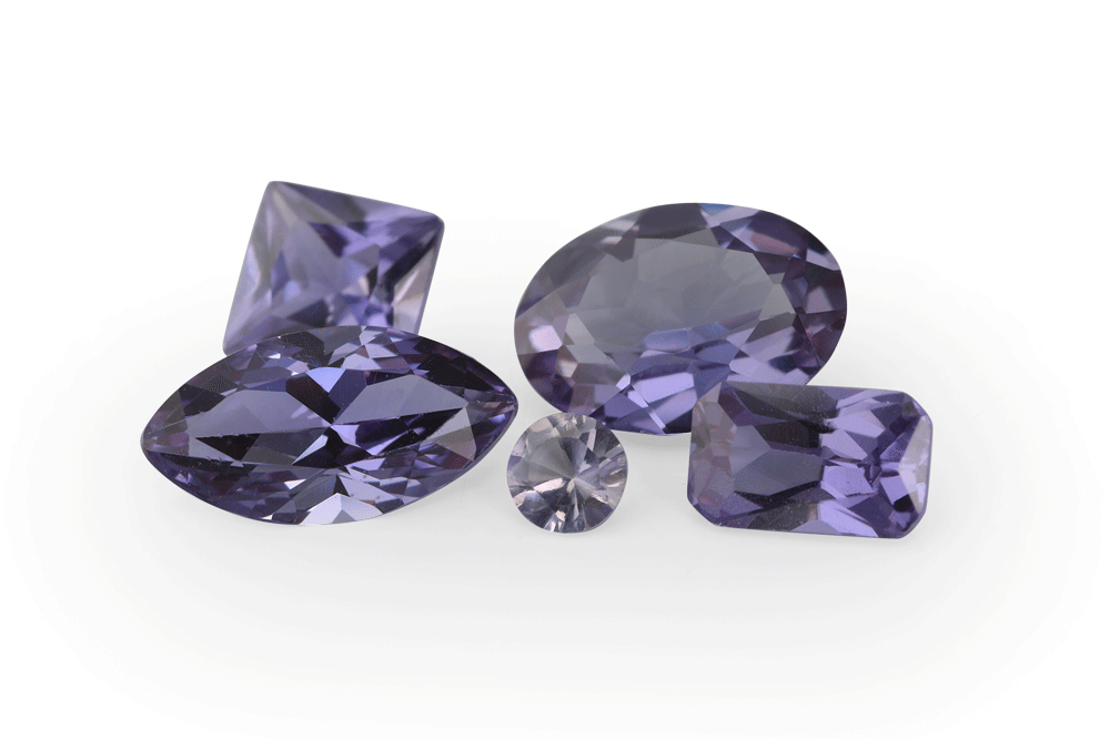 [AXSQE-08] Synthetic Alexandrite Corundum 8.00mm Square Emerald Cut