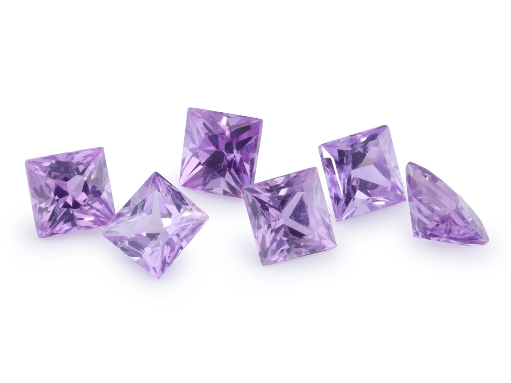 Purple Sapphire 2.75mm Princess Cut