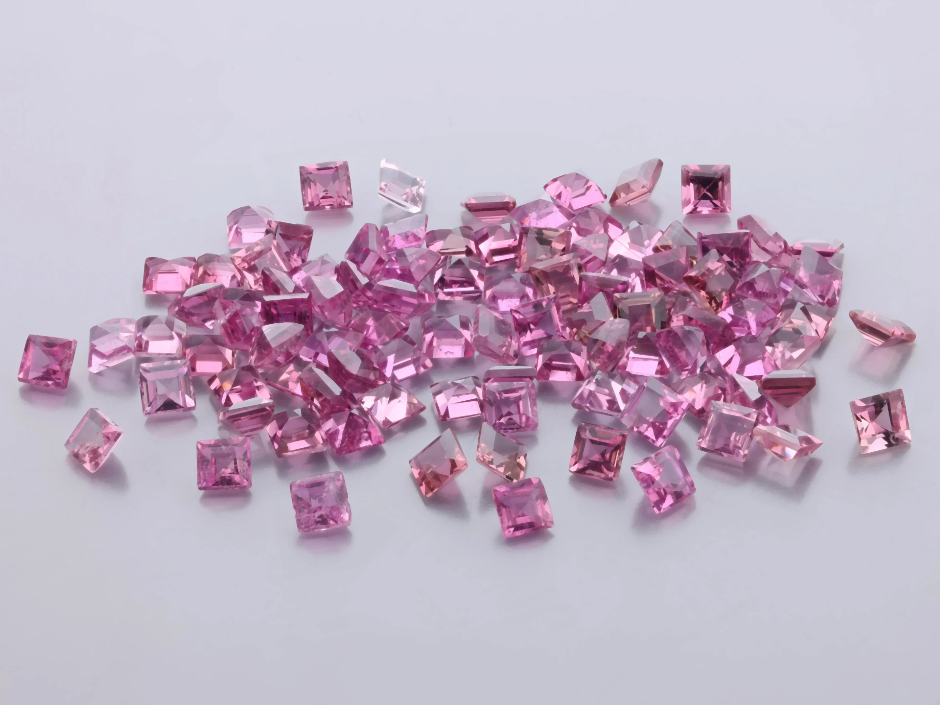Pink Tourmaline 2.25mm Carre Cut
