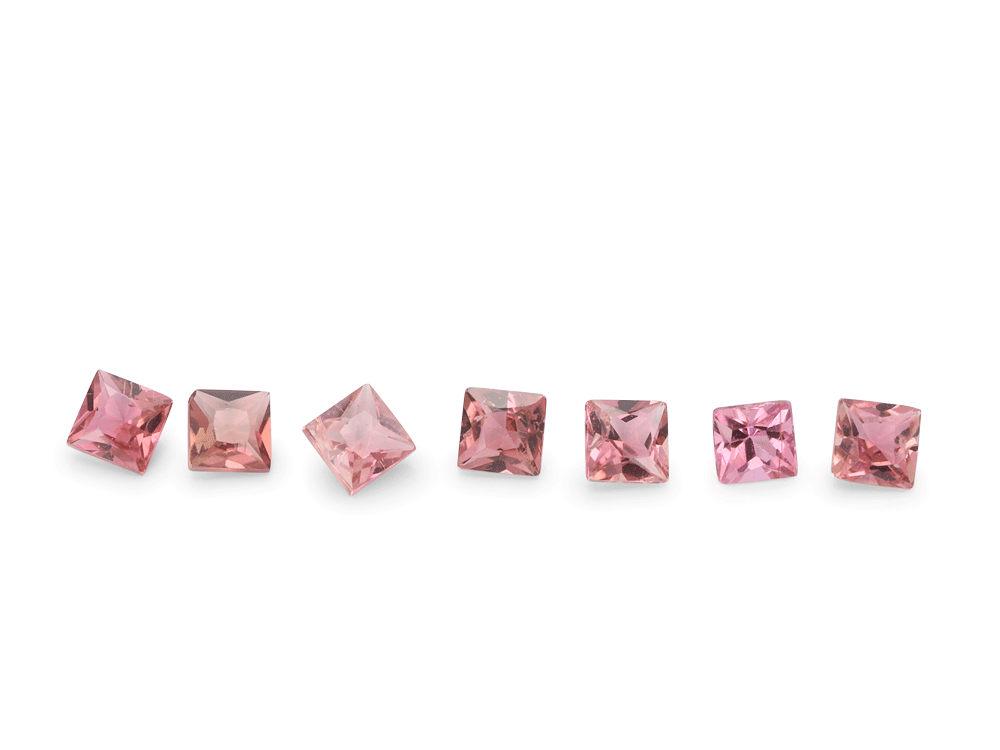 Pink Tourmaline 1.50mm Princess Cut