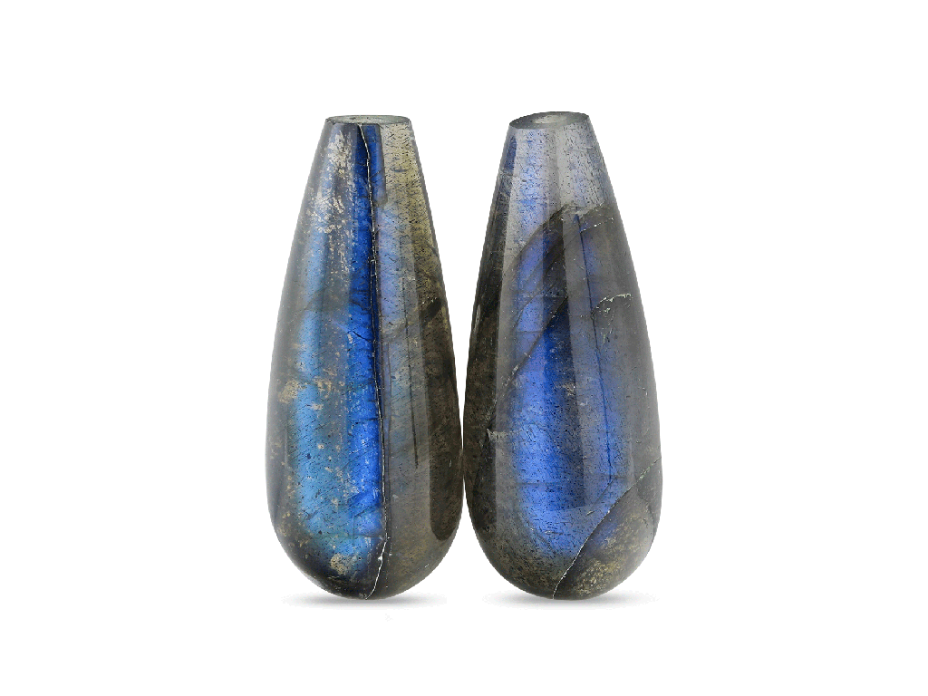 [BRIJ3122] Labradorite 20x8mm Polished Drops