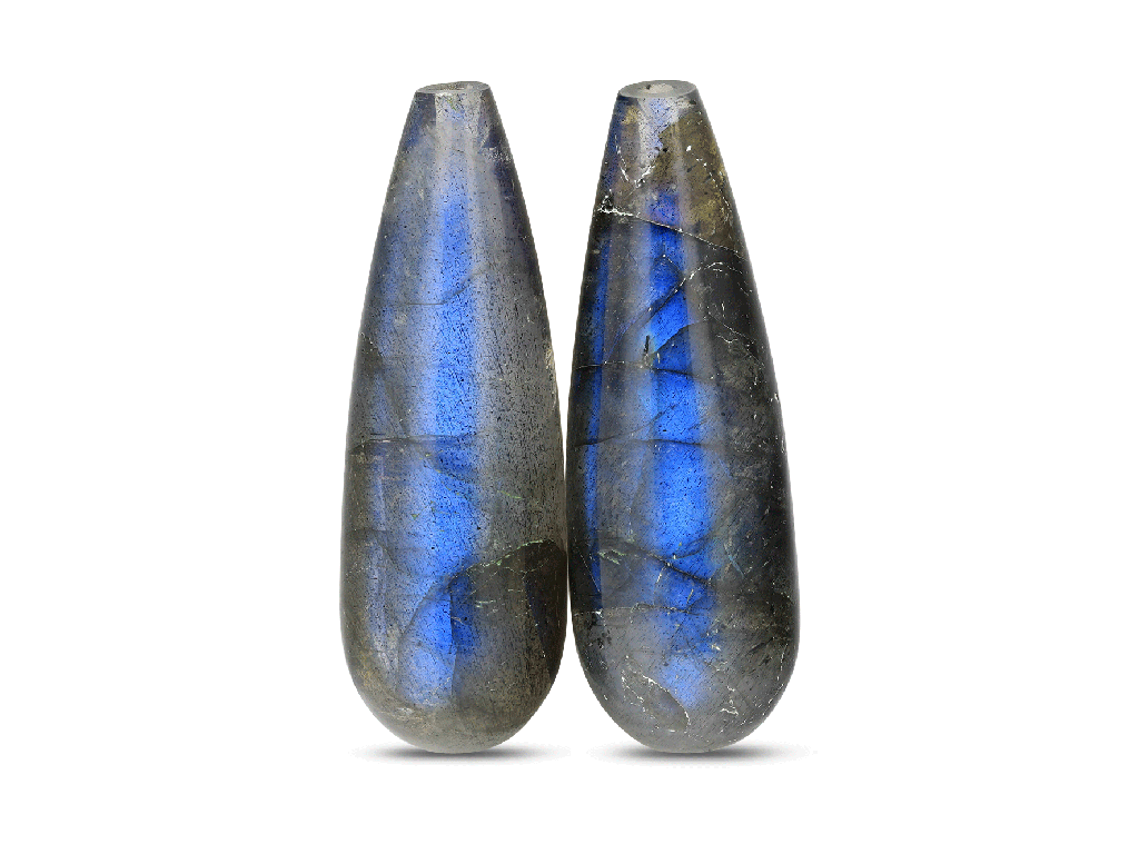 [BRIJ3123] Labradorite 30x10mm Polished Drops