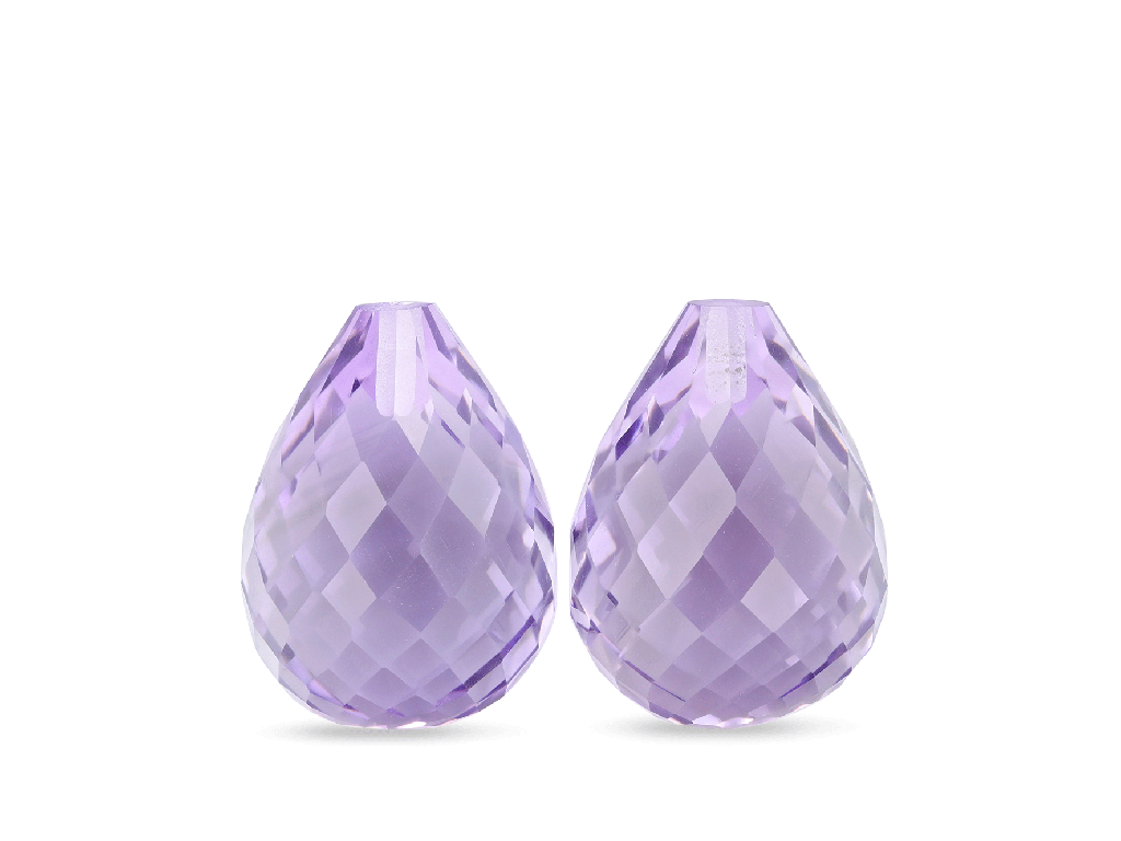 [QADL1612F] Amethyst Light 16x12mm Briolette