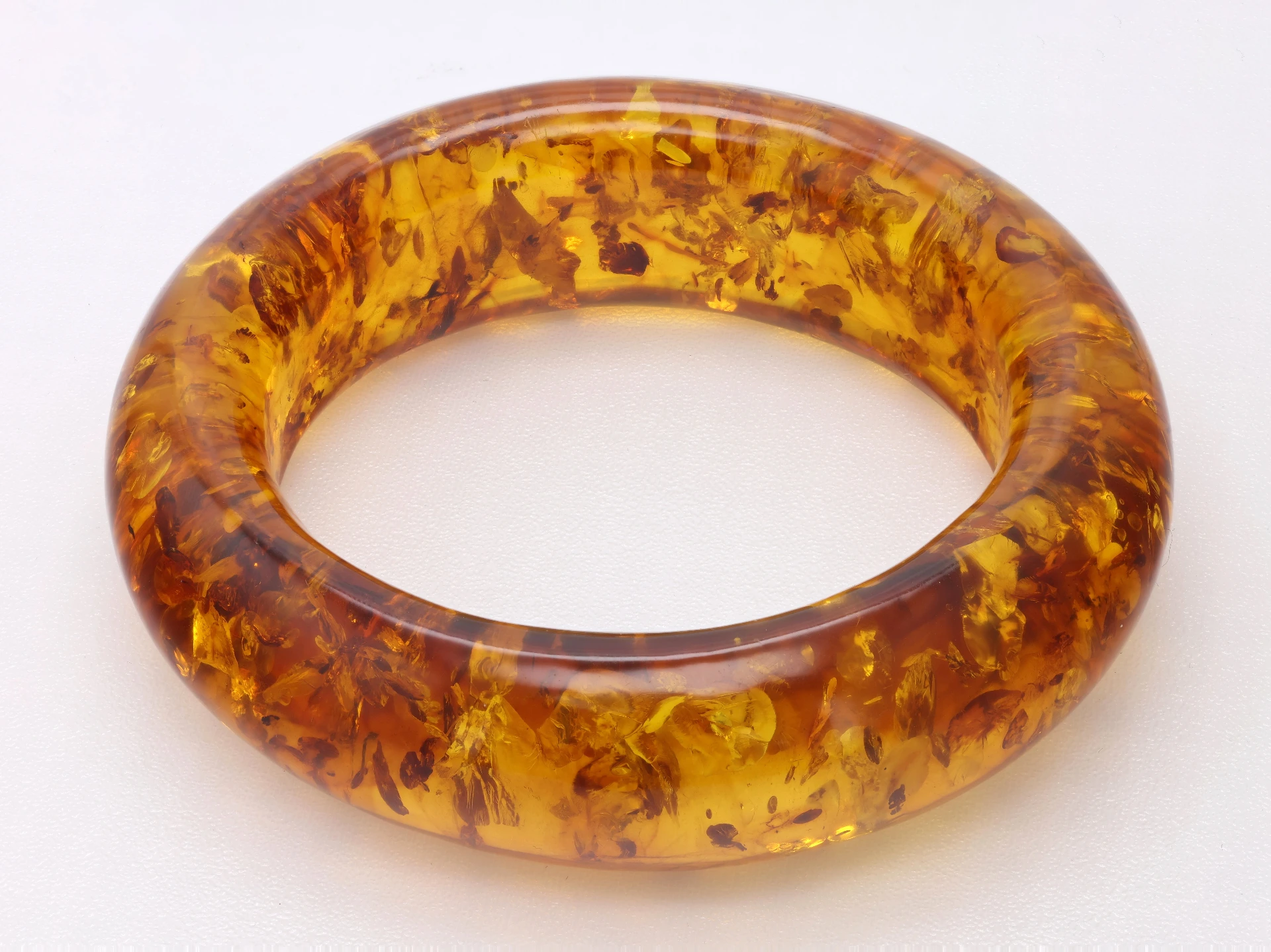 Baltic Amber Bangle 55mm