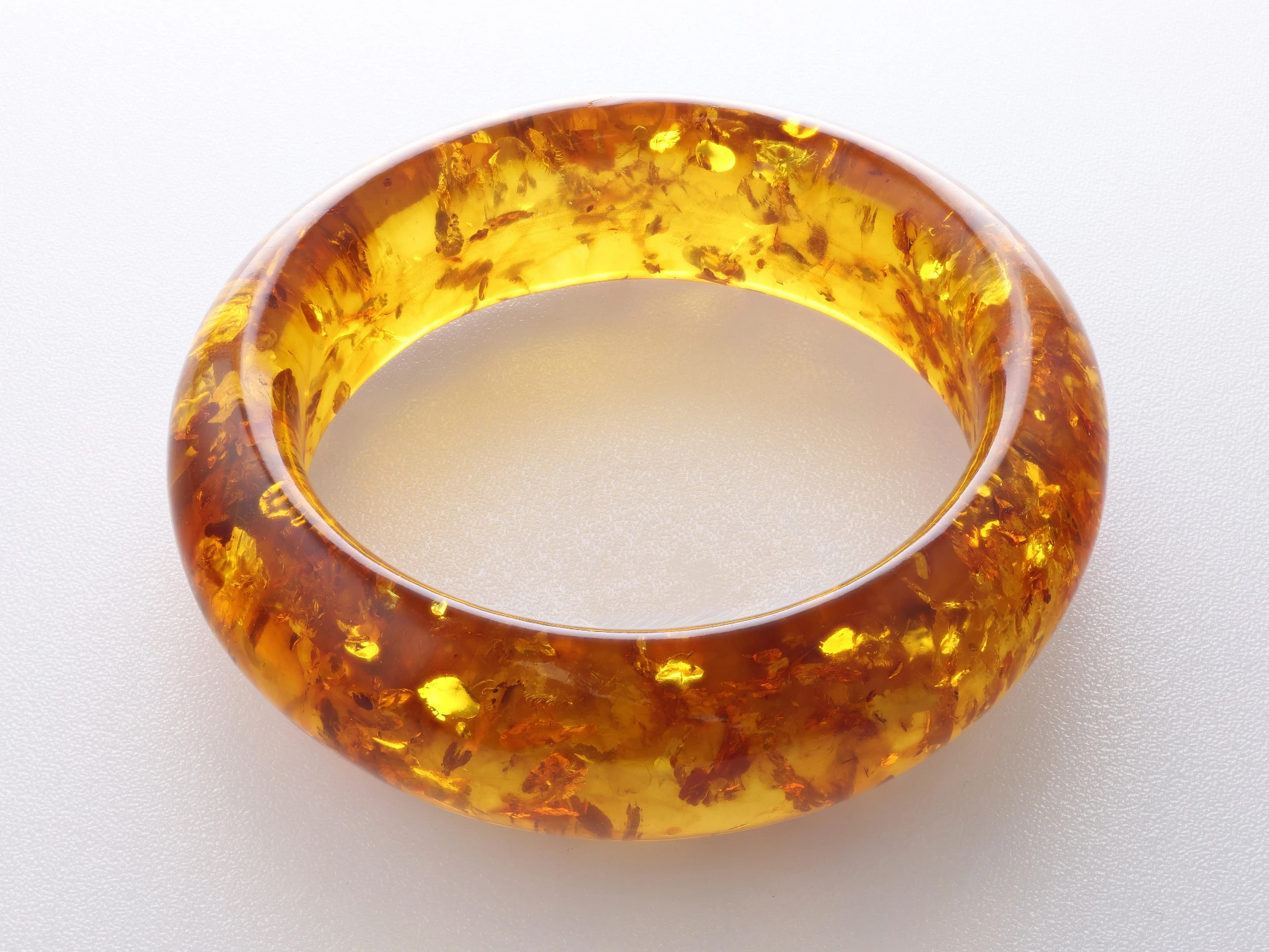 Baltic Amber Bangle 56mm