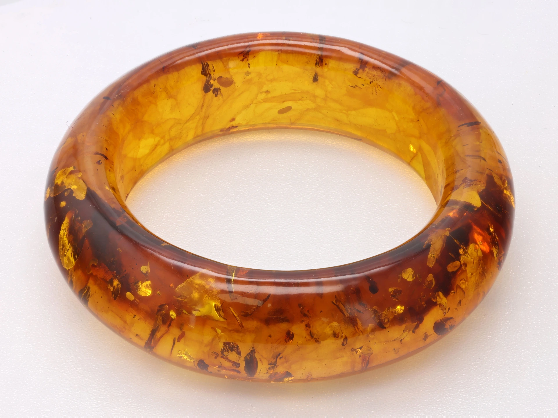 Baltic Amber Bangle 55mm