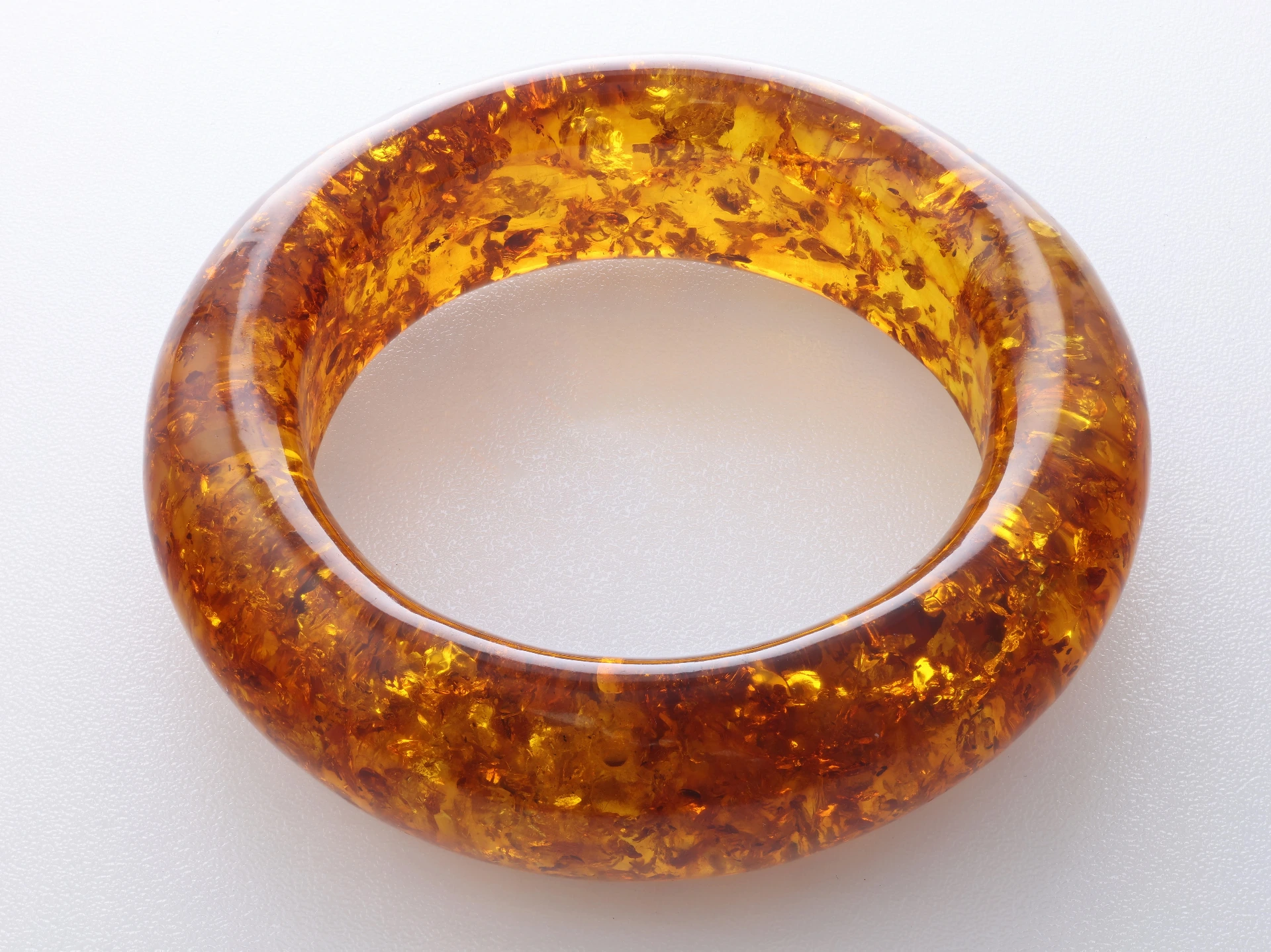 Baltic Amber Bangle 57mm