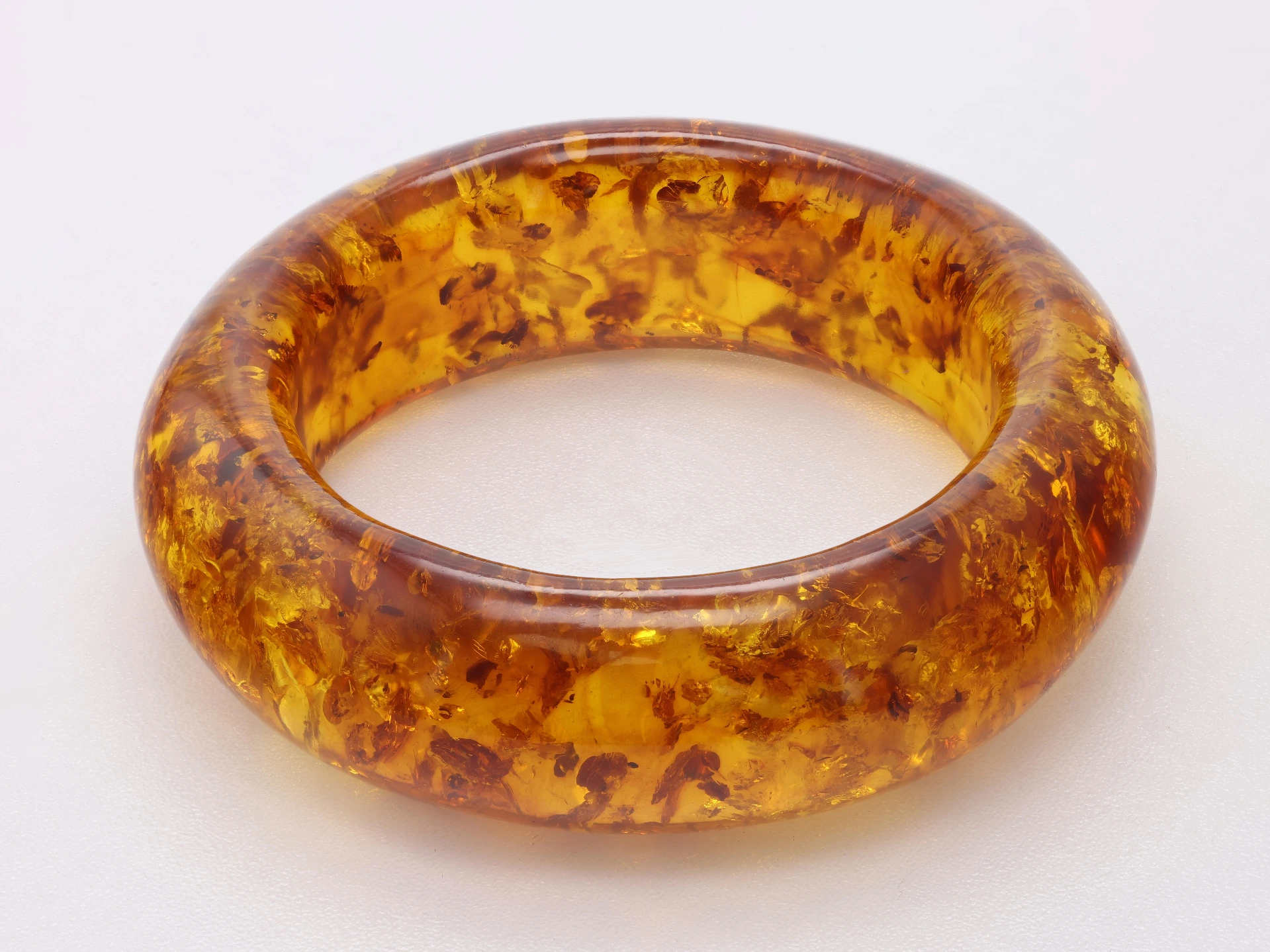 Baltic Amber Bangle 57mm