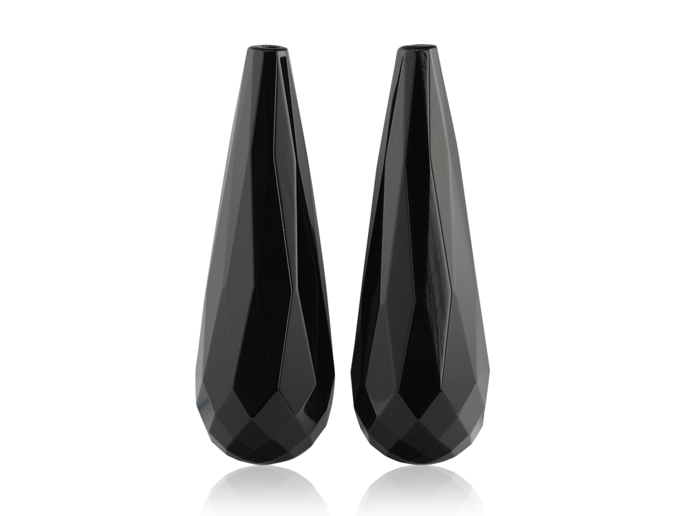 [XBRIF-3010] Onyx Briolette 30x10mm Pair 