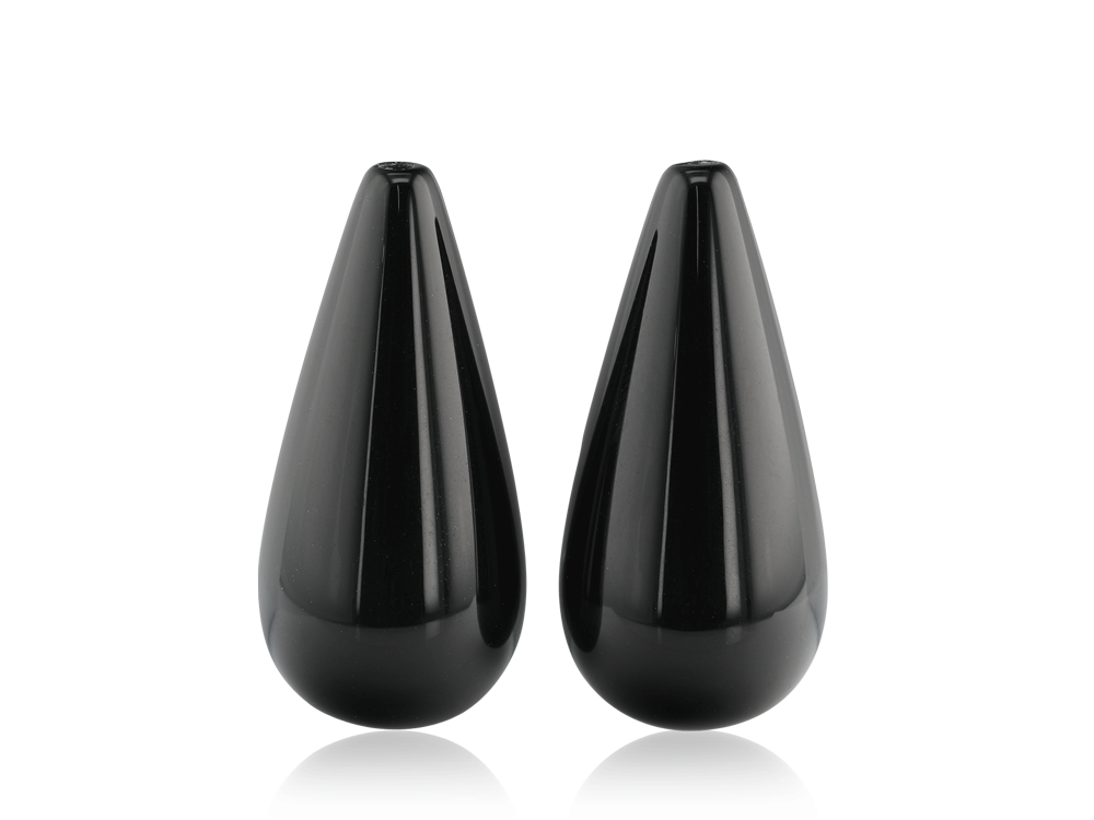 [XBRIP-2512] Onyx Drop Polished 25x12mm Pair 