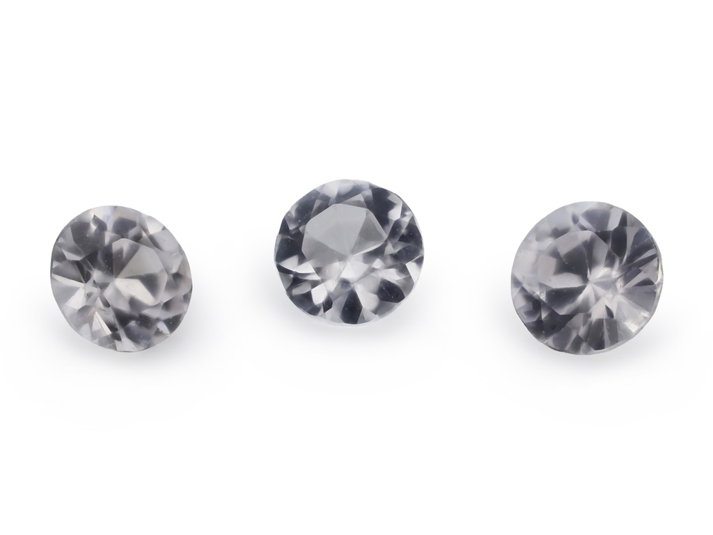 Rubyvale Zircon 2.5-2.75mm Round Set of 7