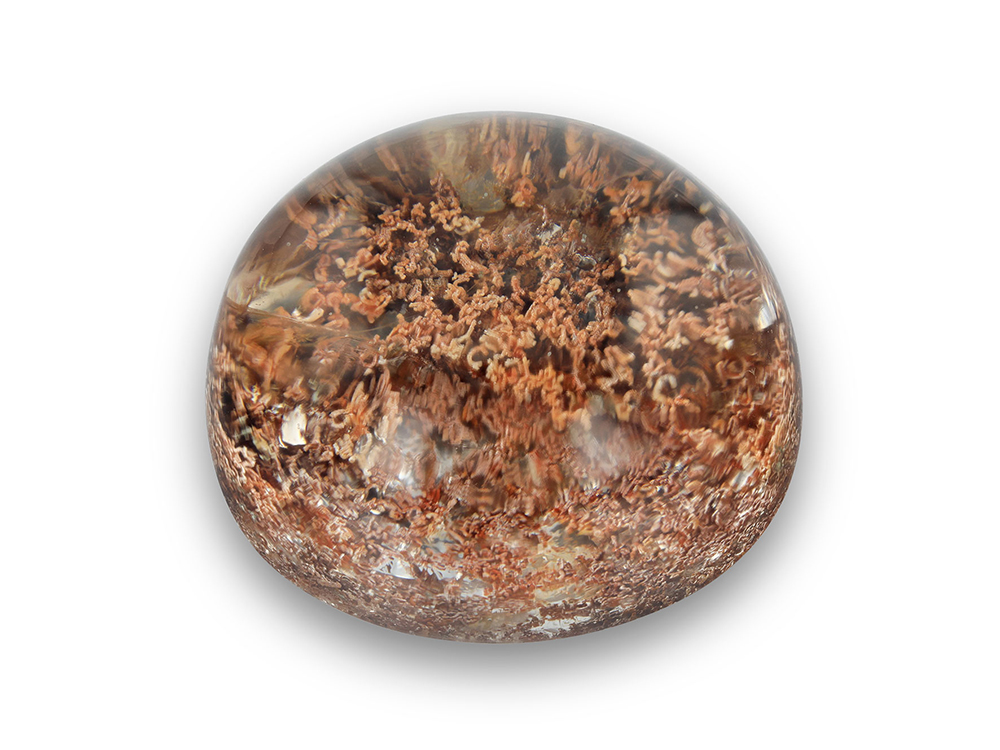 [QZX3485] Garden Quartz 25.5x24mm Oval Cabochon