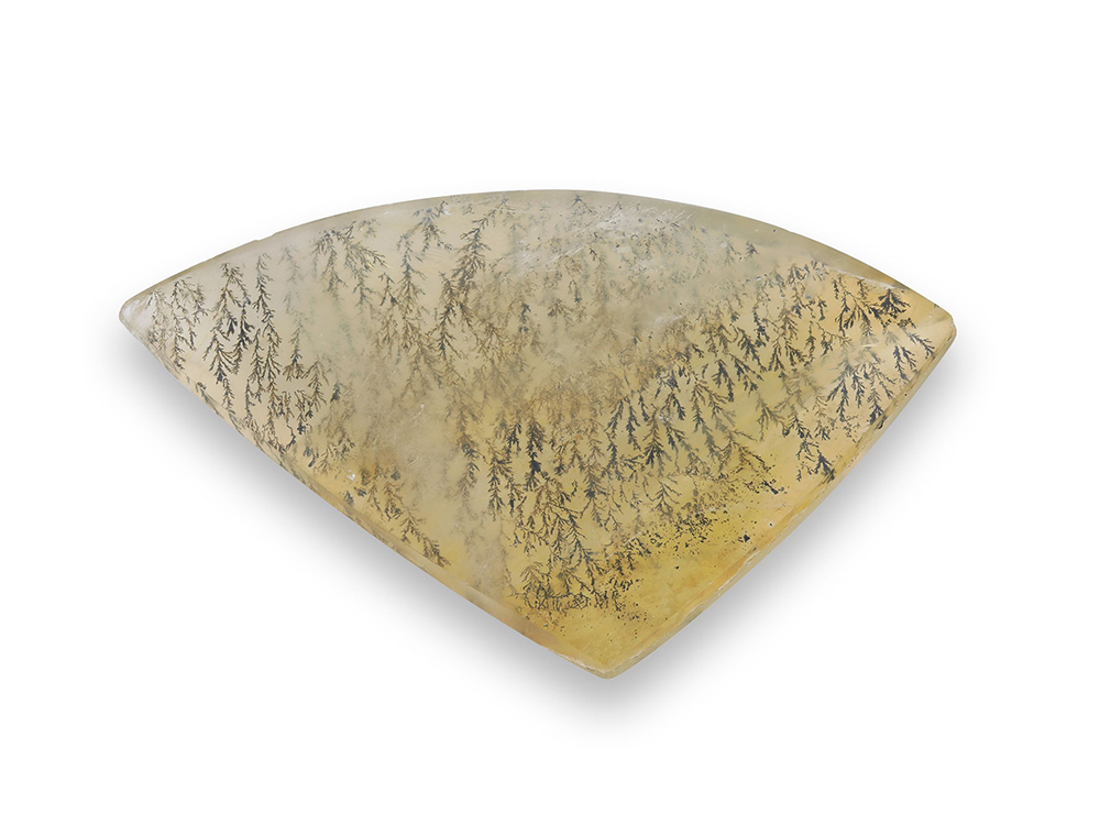 [QZX3488] Garden Quartz 35x22.5mm Triangle Free Form