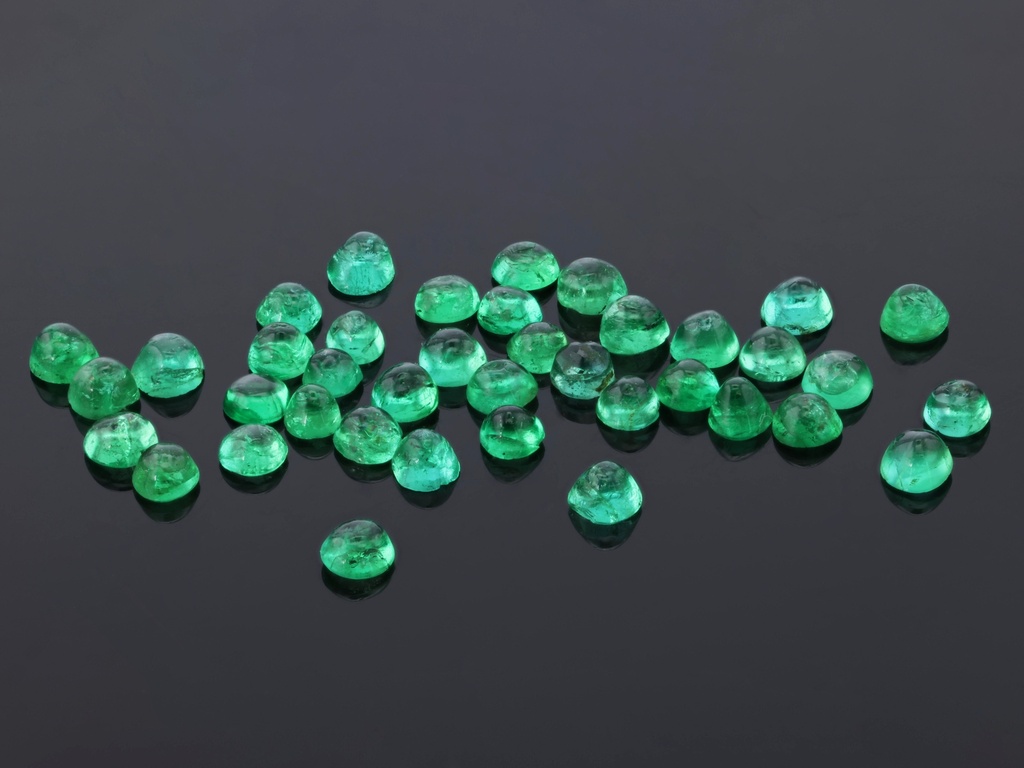 Emerald 1.5-1.75mm Round Cabochon