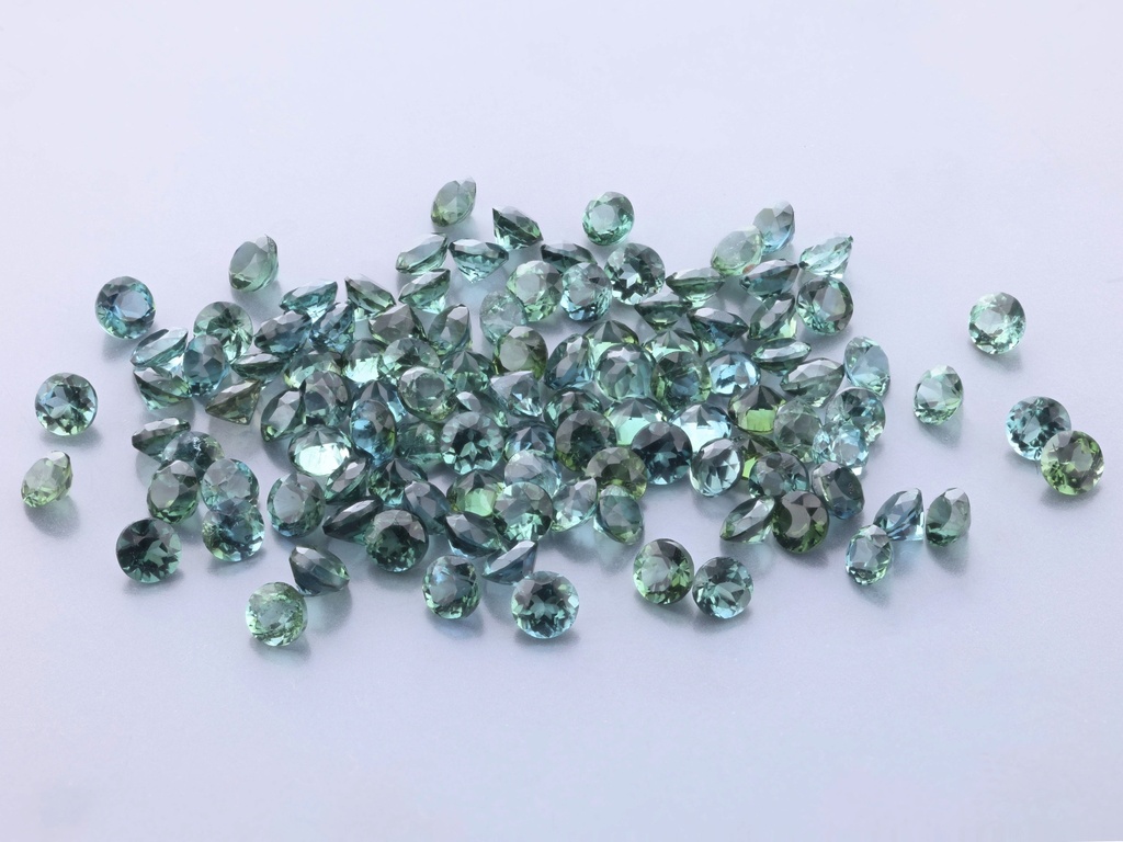 Blue Green Tourmaline 2.50mm Round Light