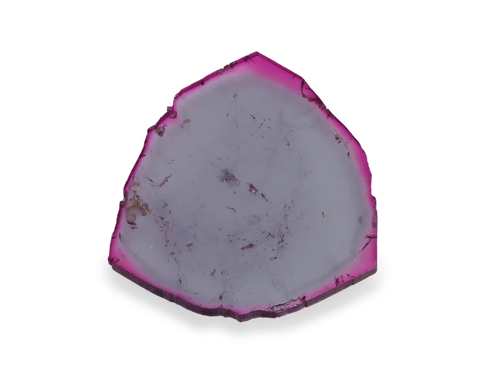 [UMXX3020X5] Pink Grey Tourmaline 26x24.5mm Crystal Slice