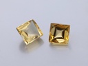 Citrine 5.00mm Square Buff Top