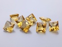 Citrine 8.00mm Princess Cut Buff Top