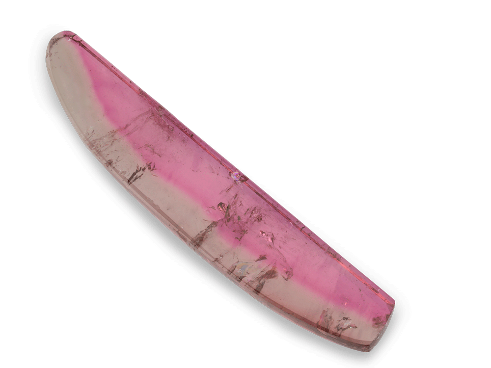 Watermelon Tourmaline 42x8mm Crystal Slice