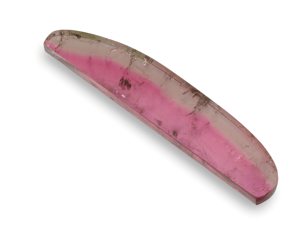 Watermelon Tourmaline 41x8mm Crystal Slice