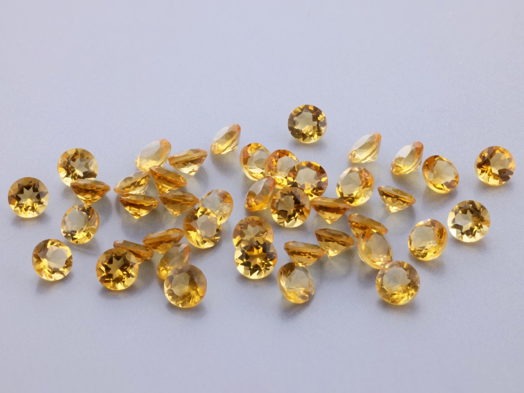 Citrine 3.25mm Round