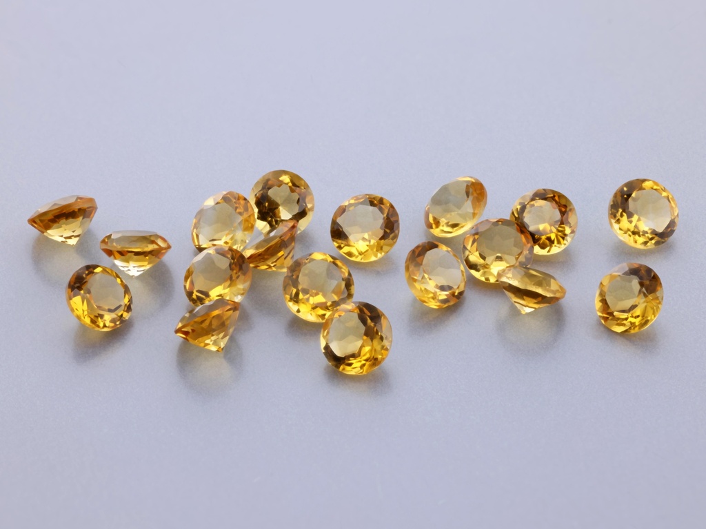 Citrine 3.75mm Round