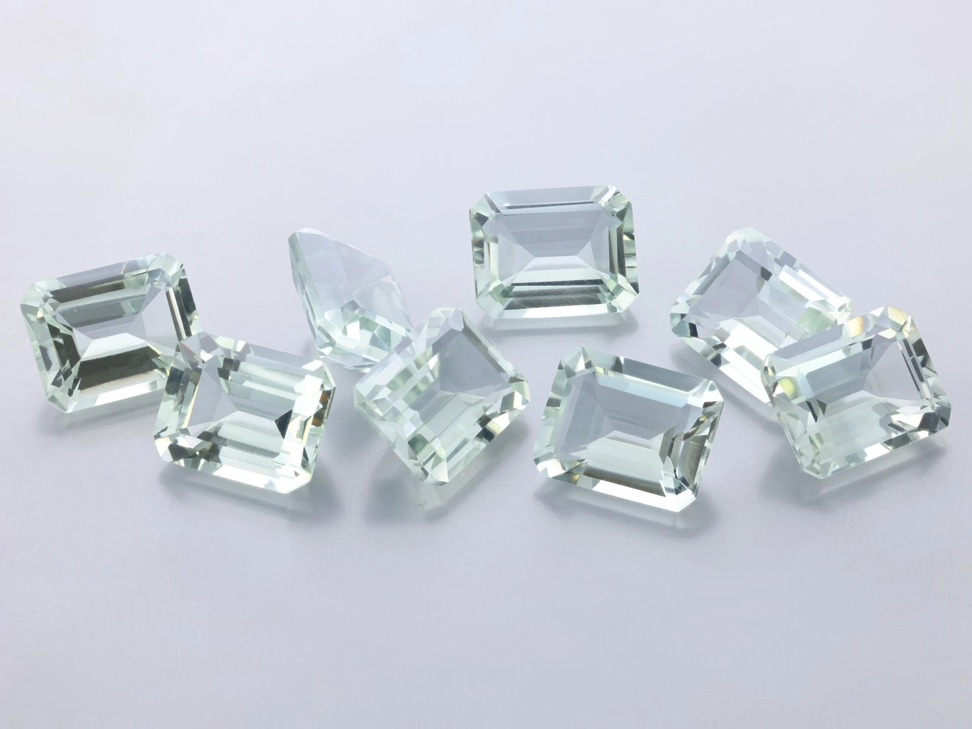 [QMOS1008] Mint Quartz 10x8mm Emerald Cut 