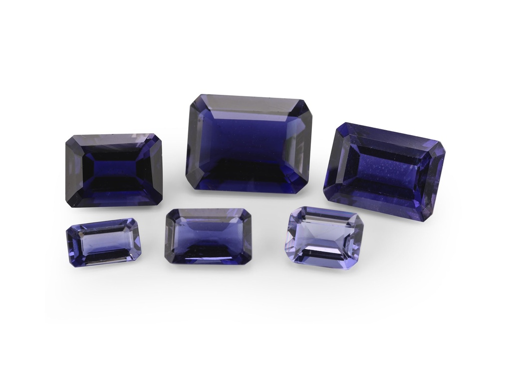 Iolite 8x6mm Emerald Cut 