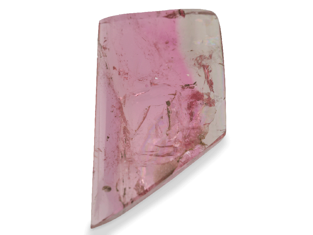 Watermelon Tourmaline 20x10mm Crystal Slice