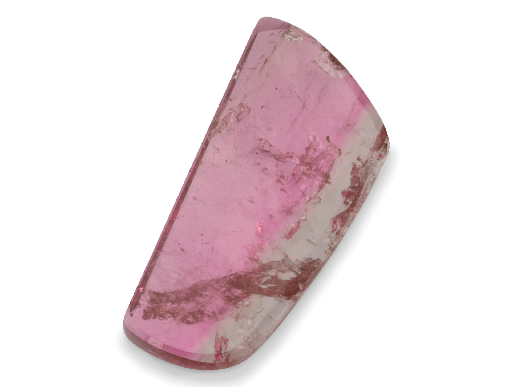 Watermelon Tourmaline 21.5x9.8mm Crystal Slice