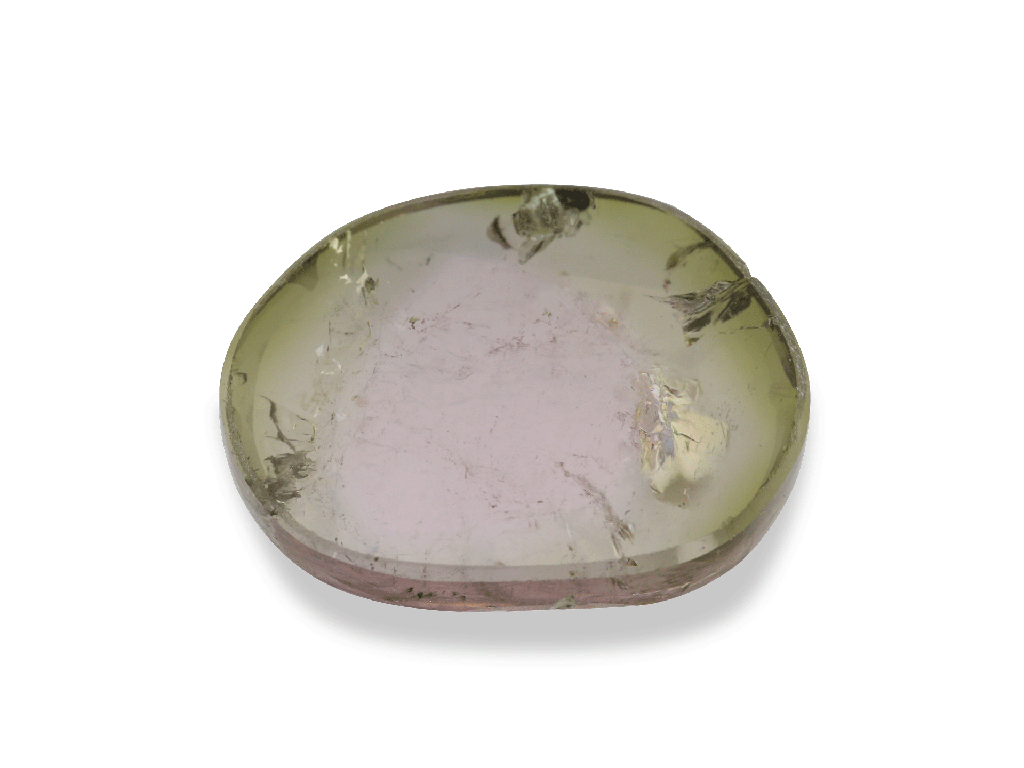 Watermelon Tourmaline 11.7x8.8mm Crystal Slice