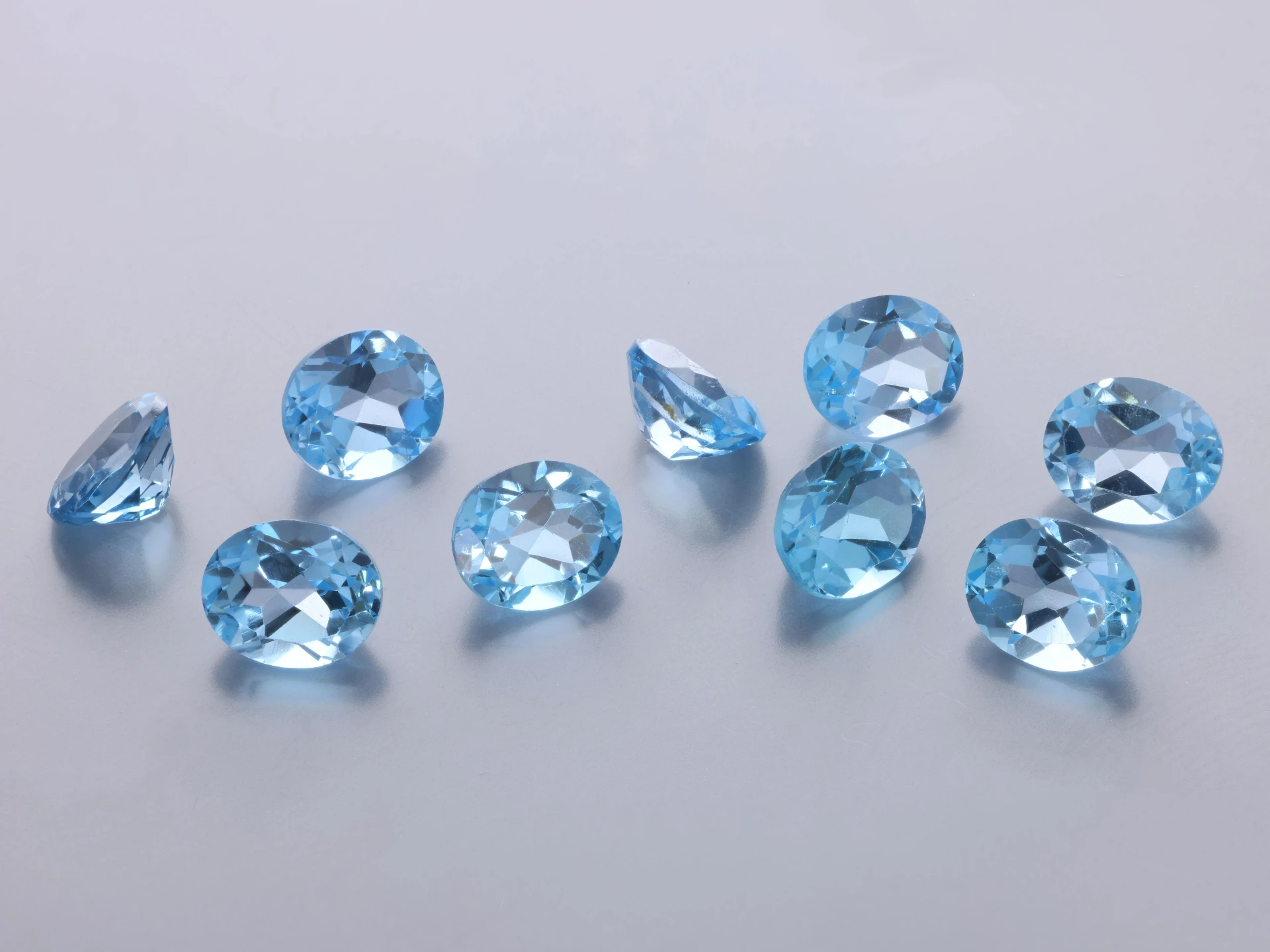 Topaz 6x5mm Oval Medium Blue