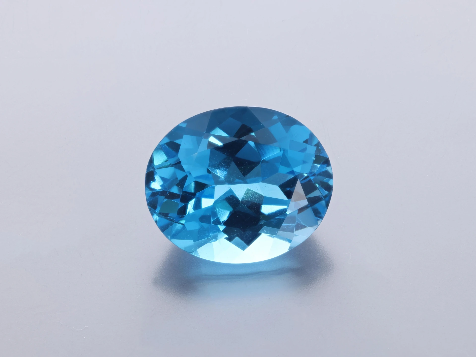 Topaz 12x10mm Oval Medium Blue