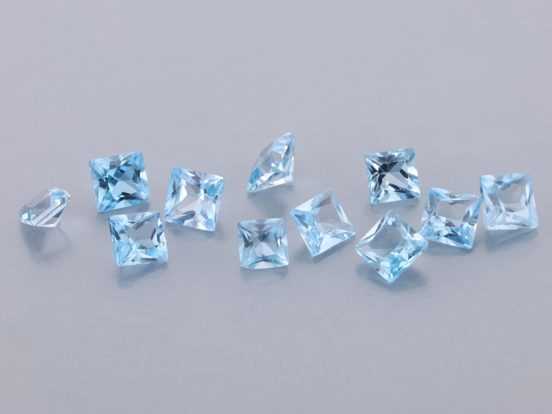 Topaz 2.00mm Princess Cut Medium Blue