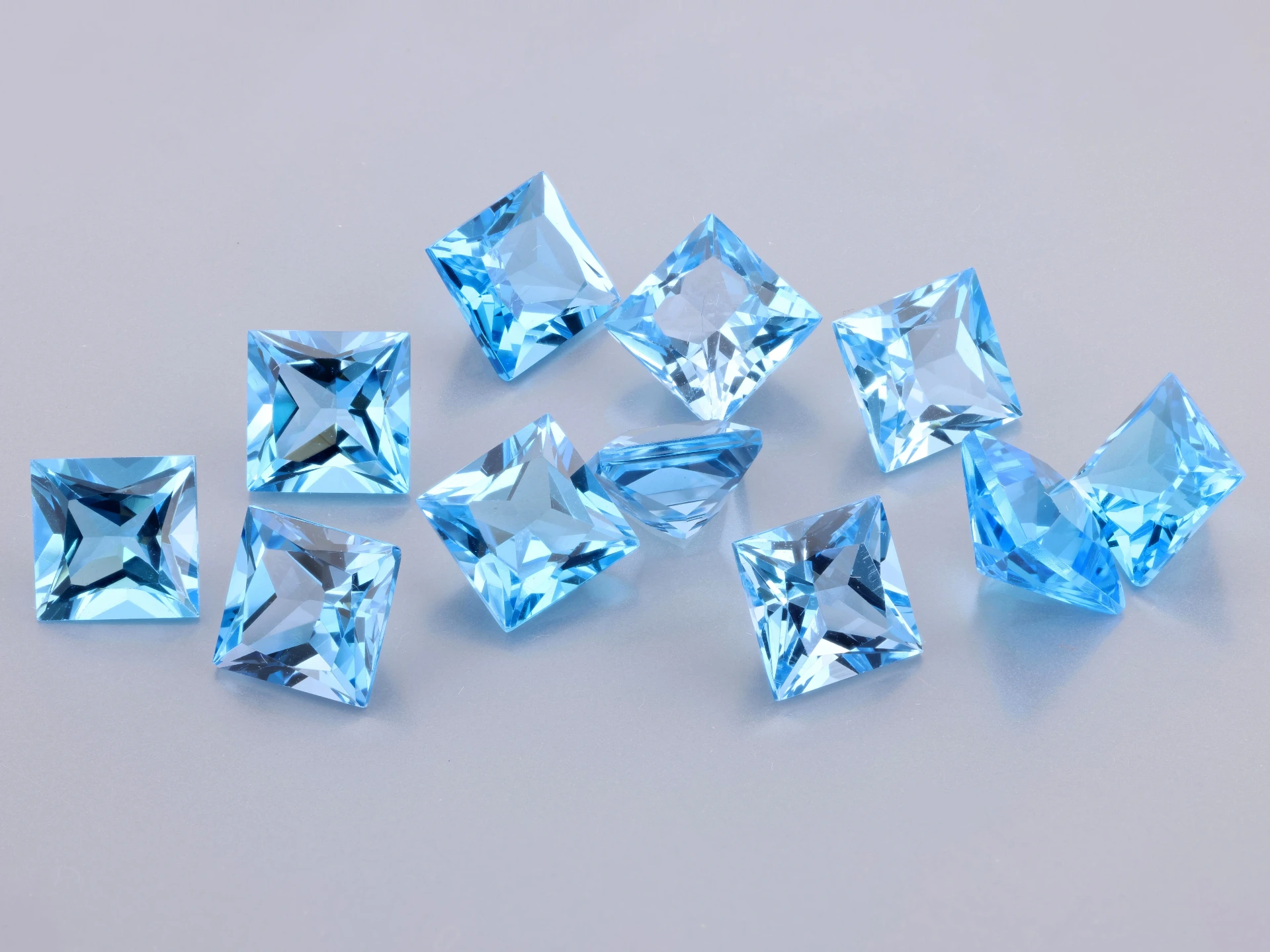 Topaz 7.00mm Princess Cut Medium Blue