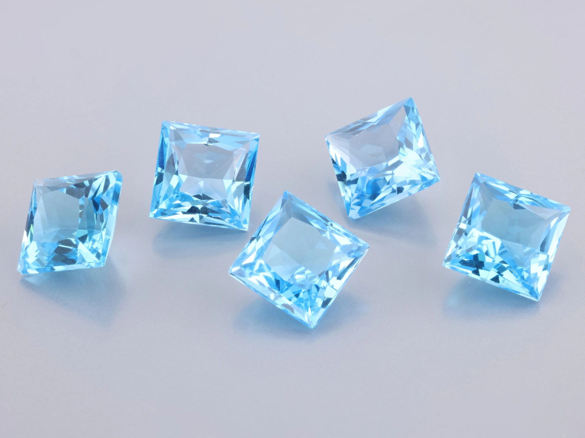 Topaz 8.00mm Princess Cut Medium Blue