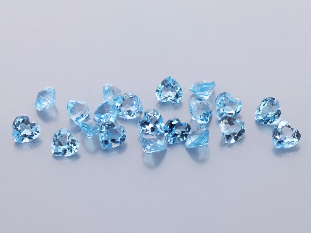 Topaz 3.00mm Heart Shape Medium Blue