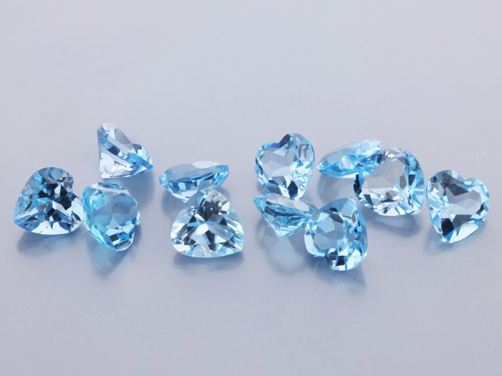 Topaz 5.00mm Heart Shape Medium Blue