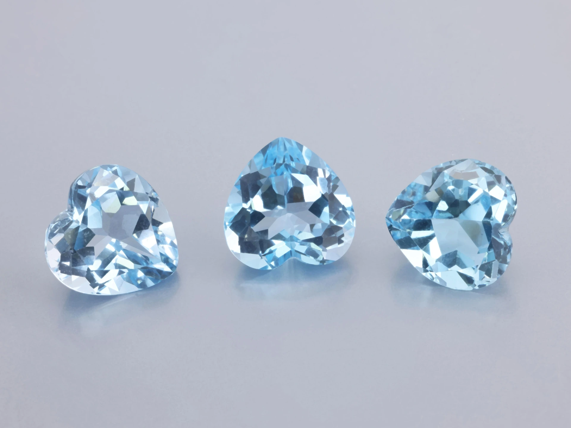 Topaz 11mm Heart Shape Light Blue