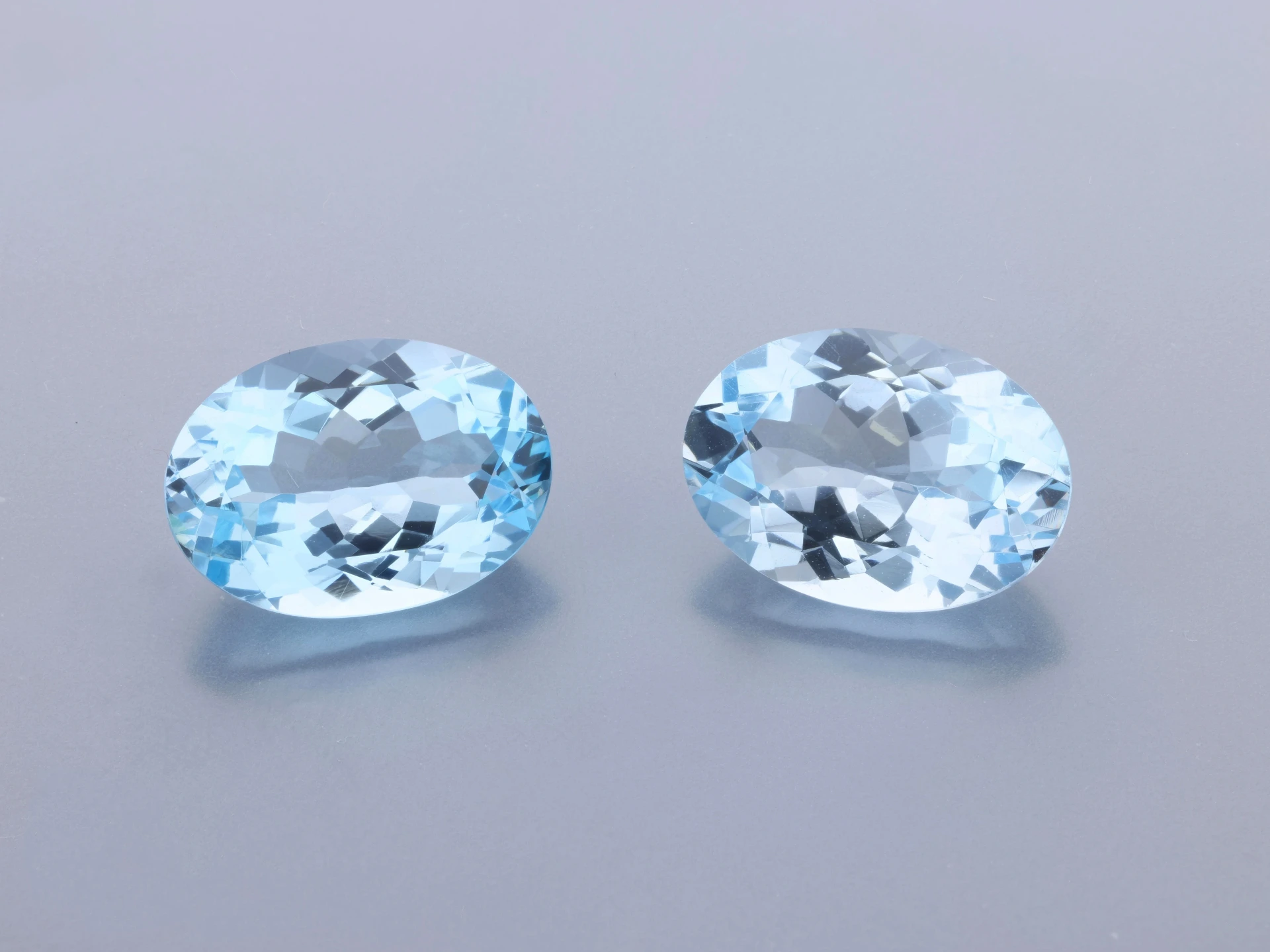 Topaz 12x8mm Oval Light Blue 