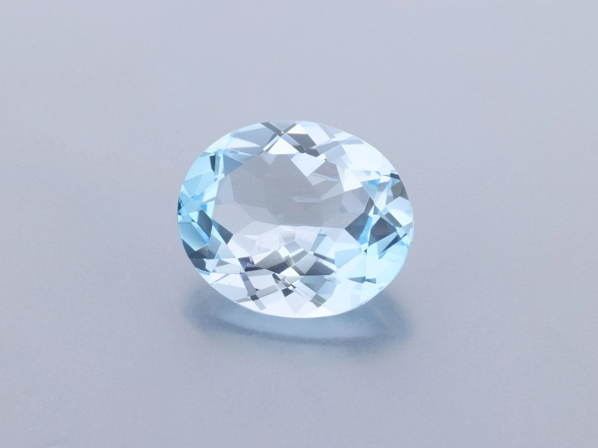 Topaz 12x10mm Oval Light Blue 
