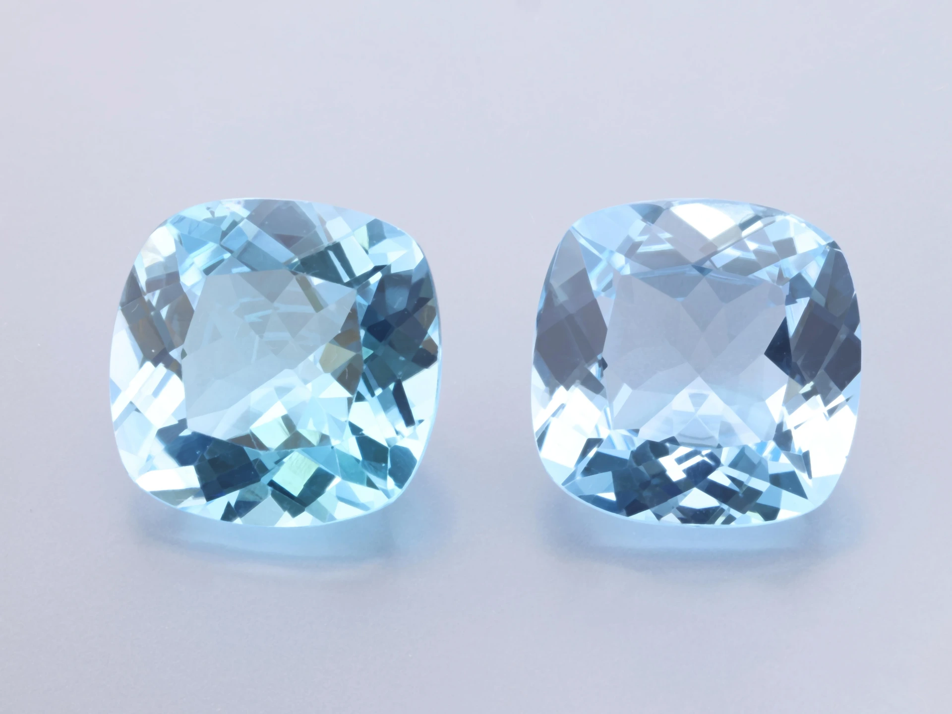 Topaz 14mm Square Cushion Light Blue