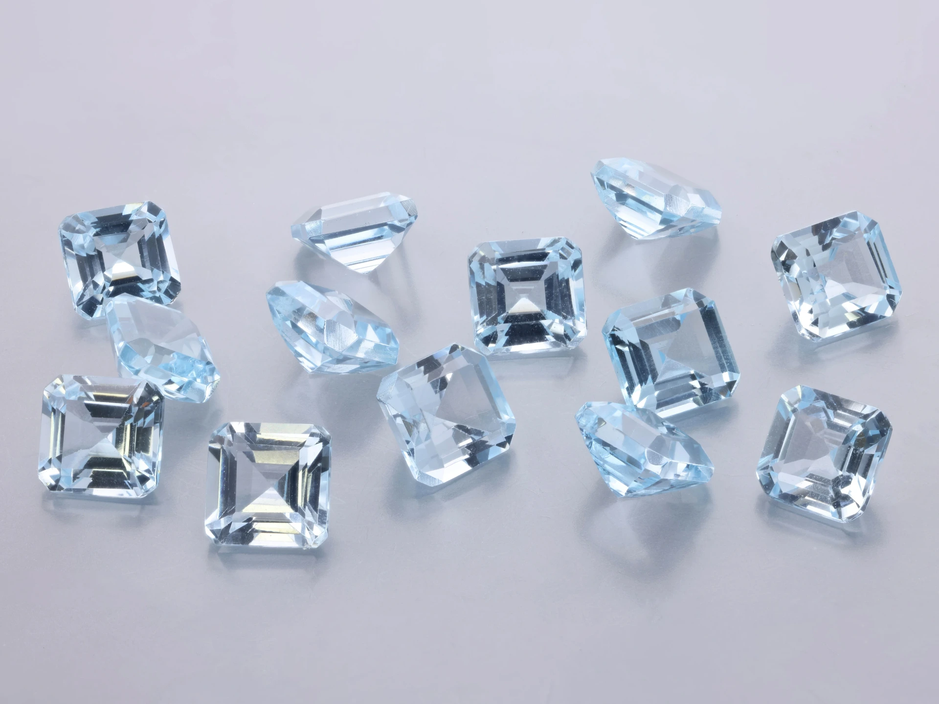 Topaz 5.00mm Square Emerald Cut Light Blue 