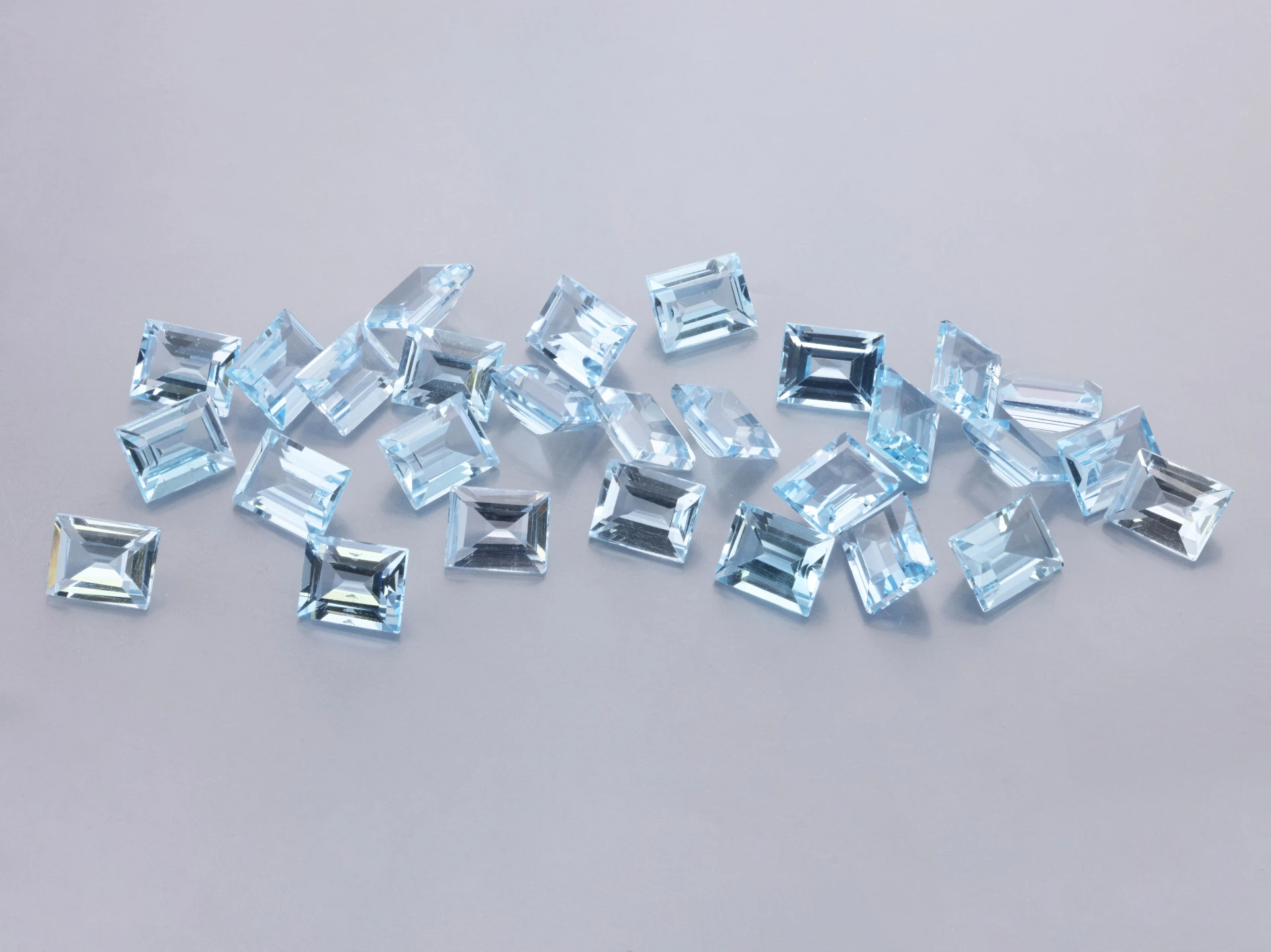 Topaz 5x4mm Baguette Light Blue