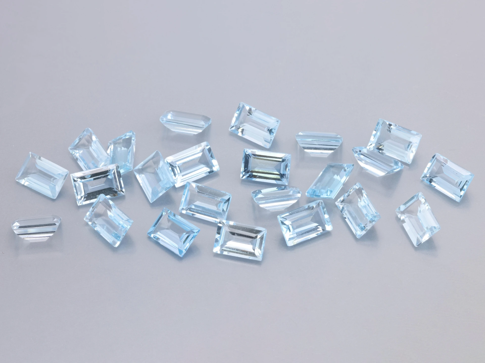 Topaz 6x4mm Baguette Light Blue