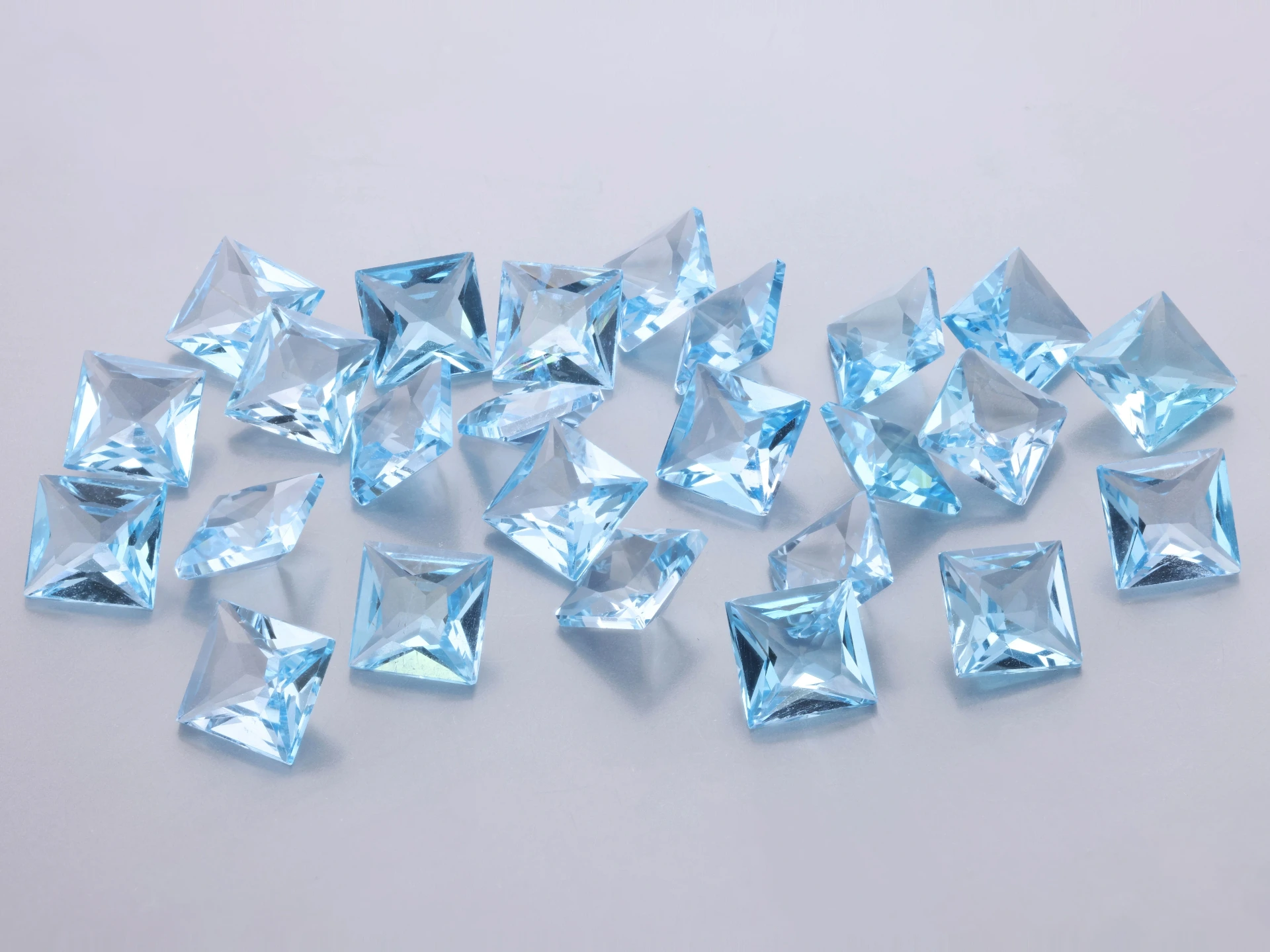 Topaz 4.50mm Princess Cut Light Blue
