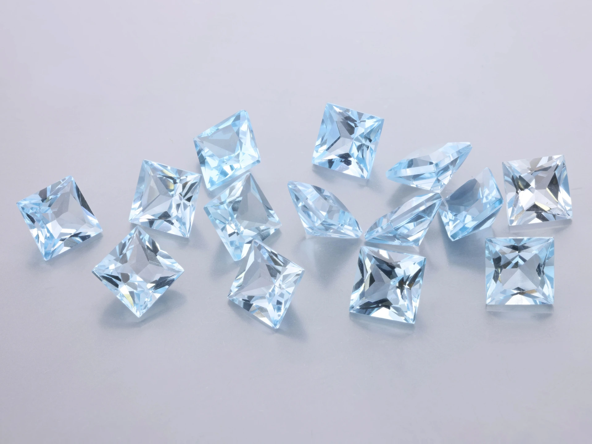 Topaz 5.00mm Princess Cut Light Blue