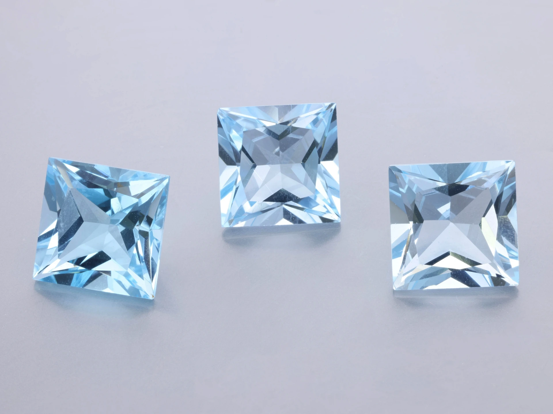 Topaz 8.00mm Princess Cut Light Blue