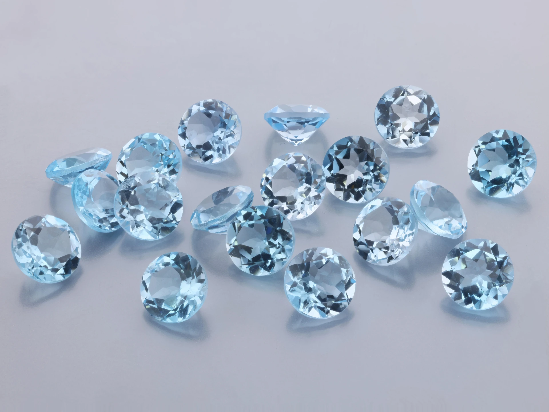 Topaz 6.50mm Round Light Blue